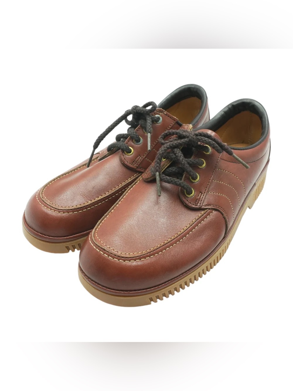 Vintage Dexter Oxford Brown Leather Lace-Up Shoes